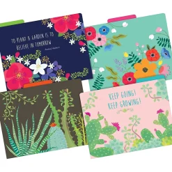 Barker Creek File Folder Set, 1/3-Cut Tab, Letter Size, Petals & Prickles, 12/Pack (2000) Hot