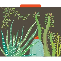 Barker Creek File Folder Set, 1/3-Cut Tab, Letter Size, Petals & Prickles, 12/Pack (2000) Hot