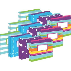 Barker Creek File Folder Set, 1/3-Cut Tab, Letter Size, Multicolored, 36/Set (4377) New