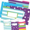 Barker Creek Folder & Pocket Set, 1/3-Cut Tab, Letter Size, Multicolored, 42/Set (4412) New