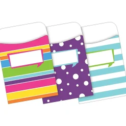 Barker Creek Folder & Pocket Set, 1/3-Cut Tab, Letter Size, Multicolored, 42/Set (4412) New