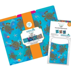 Barker Creek Folder & Pocket Set, 1/3-Cut Tab, Letter Size, Kai Ola, 42/Set (4420) Sale