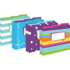 Barker Creek Get Organized File Folder Set, 1/3-Cut Tab, Letter Size, Multicolored, 107/Set (140) New