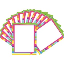 Discount Happy Bright Stripe Computer Paper, 100 Sheets/Set (BC3625) Classroom Paper