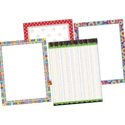 Discount In the Groove Computer Paper, 8.5" x 11", 50 sheets EA of four designs, 200 sheets/Set Classroom Paper