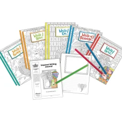 Barker Creek Inspired Writing Journal Set Journal, 8.5" x 11", College Ruled, Assorted Colors, 10/Pack (BC3514) Outlet