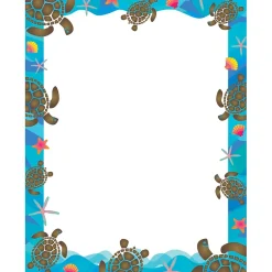 New Kai Ola Turtles 8.5" x 11" Computer Paper, 50 Sheets/Pack (BC764) Classroom Paper