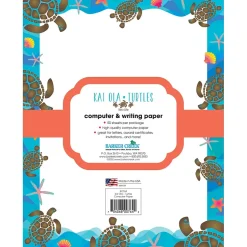 New Kai Ola Turtles 8.5" x 11" Computer Paper, 50 Sheets/Pack (BC764) Classroom Paper