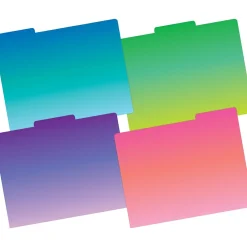 Barker Creek Lime Tie-Dye File Folder, 1/3-Cut Tab, Letter Size, Assorted, 107/Set (155) Hot