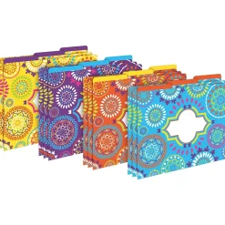 Barker Creek Moroccan File Folder, 1/3-Cut Tab, Letter Size, Assorted, 12/Pack (2013) Online