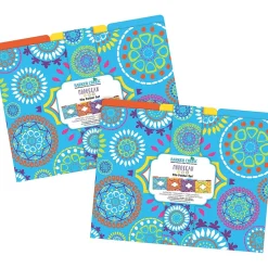 Barker Creek Moroccan Letter-Size File Folders, Multi-Design Set, 24/Set (BC3959) Clearance