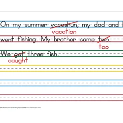 Best Raised Line Handwriting Paper, 100 Sheets/Set (5503-02) Classroom Paper