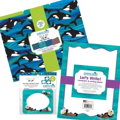 Barker Creek Sea & Sky Otters File Folder, 1/3-Cut Tab, Letter Size, Assorted, 107/Set (146) New