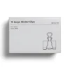 BASELINE™ BASELINE Large Binder Clips, 1" Capacity, Black, 12 Clips/Pack (BL58122)