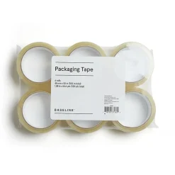 BASELINE™ Baseline Packaging Tape, 48 MM x 50 M, Clear, 6/PK* Packing Tape