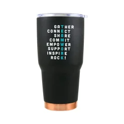 Water Bottles<Baudville Big Sip Teamwork Crossword Tumbler, Black, 30 Oz. (93026)