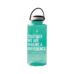 Water Bottles<Baudville Drink it Up! "Making a Difference" Plastic Water Bottle, 36 oz., Green, 2/Pack (1396376P231)