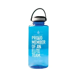 Water Bottles<Baudville Drink it Up! "Proud Member" Plastic Water Bottle, 36 oz., Blue, 2/Pack (1396375P231)
