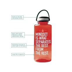 Water Bottles<Baudville Drink it Up! "The Best" Plastic Water Bottle, 36 oz., Red, 2/Pack (1396379P231)