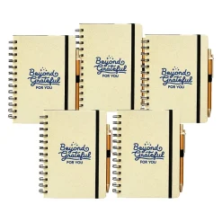 Baudville Journal, Wide-Ruled, Beige/Blue, 70 Pages, 5/Pack (1396064P531) New