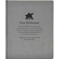 Baudville Padfolio, Gray (1390495STP31)