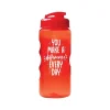 Water Bottles<Baudville Quick Grip "Difference Everyday" Plastic Water Bottle, 22 oz., Red, 3/Pack (1393277P331)