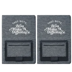 Baudville Sustainably Smart Hardcover Journal, 5" x 8", 80 Pages, 2/Pack (1393449P231) Best