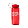 Water Bottles<Baudville "Team, Vision, Goal" Plastic Water Bottle, 21 oz., Translucent Red/White (91586)
