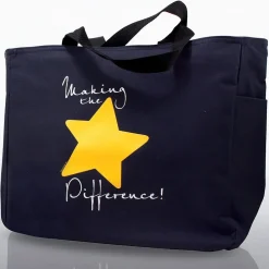 Baudville ® Tote Bag With Journal And Pen, Making the Difference