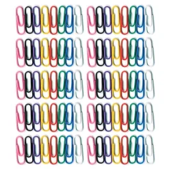 Baumgarten's Standard Paper Clips, Assorted Colors, 100 Clips/Pack, 10 Packs/Bundle (BAUMES5000-10) Discount