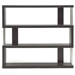 Online Barnes 43.38'' W x 11.5'' D Bookshelf, Dark Brown (4339-STPL) Bookcases