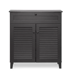 Discount Calvin 30.75'' W x 14.63'' D Storage Cabinet, Dark Brown (5305-STPL) Storage Cabinets