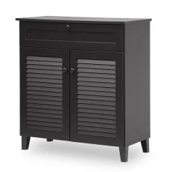 Discount Calvin 30.75'' W x 14.63'' D Storage Cabinet, Dark Brown (5305-STPL) Storage Cabinets