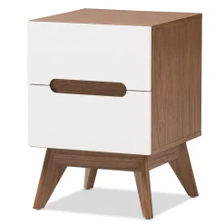 Hot Calypso 23" High Nightstand, White (2633-7504-STPL) Storage Cabinets