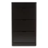 Sale Cayla 47" High Shoe Cabinet, Black (2633-7712-STPL) Storage Cabinets