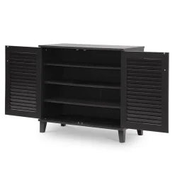 Clearance Coolidge 29.63'' W x 14.5'' D Storage Cabinet, Dark Brown (5304-STPL) Storage Cabinets