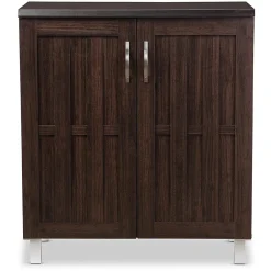 Sale Excel 35.1" High 2-Shelf Storage Cabinet, Dark Brown (119-6498-HiT) Storage Cabinets