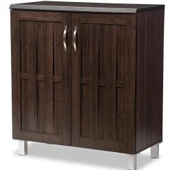 Sale Excel 35.1" High 2-Shelf Storage Cabinet, Dark Brown (119-6498-HiT) Storage Cabinets