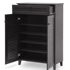 Outlet Harding 30.75'' W x 14.63'' D Storage Cabinet, Dark Brown (5306-STPL) Storage Cabinets