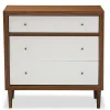 Discount Harlow 35.14'' W x 16.3'' D Storage Cabinet, Brown and White (6782-STPL) Storage Cabinets