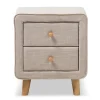 Outlet Jonesy 23" High Nightstand, Beige (2633-7289-STPL) Storage Cabinets