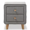 Jonesy 23" High Nightstand, Gray (2633-7288-STPL) Storage Cabinets