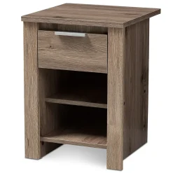 Sale Laverne 21.65" High 2-Shelf Nightstand, Oak Brown (146-8295-HiT) Storage Cabinets