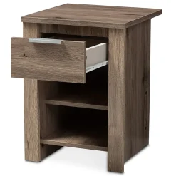 Sale Laverne 21.65" High 2-Shelf Nightstand, Oak Brown (146-8295-HiT) Storage Cabinets