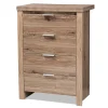 Discount Laverne 38.19" High 4-Drawer Chest, Oak Brown (146-8296-HiT) Storage Cabinets