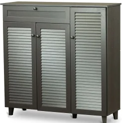 Best Pocillo 45.25'' W x 14.5'' D Storage Cabinet, Dark Brown (5308-STPL) Storage Cabinets