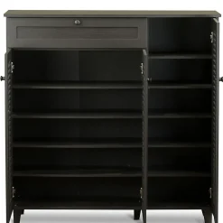 Best Pocillo 45.25'' W x 14.5'' D Storage Cabinet, Dark Brown (5308-STPL) Storage Cabinets