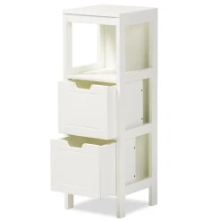 New Reuben 35.04" High 1-Shelf Storage Cabinet, White (163-10299-HiT) Storage Cabinets