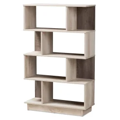 Clearance Teagan 50" H Bookcase, Oak Brown (146-8300-HiT) Bookcases