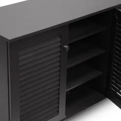 Hot Warren 44.5'' W x 14.63'' D Storage Cabinet, Dark Brown (5307-STPL) Storage Cabinets